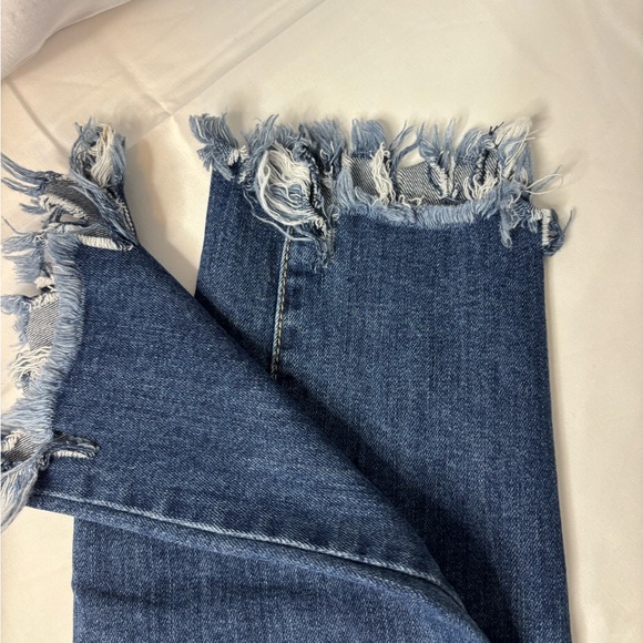 Just Black Straight Leg Jeans – Distressed Raw Hem- Size 29 - Picture 15 of 15